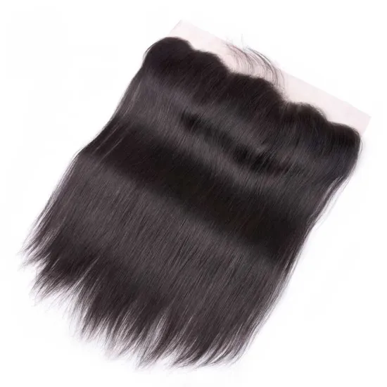 Straight 13x4 Lace Frontal Closure 100% Remy Human Hair Lace Closure Free/Middle/Three Part Natural Color