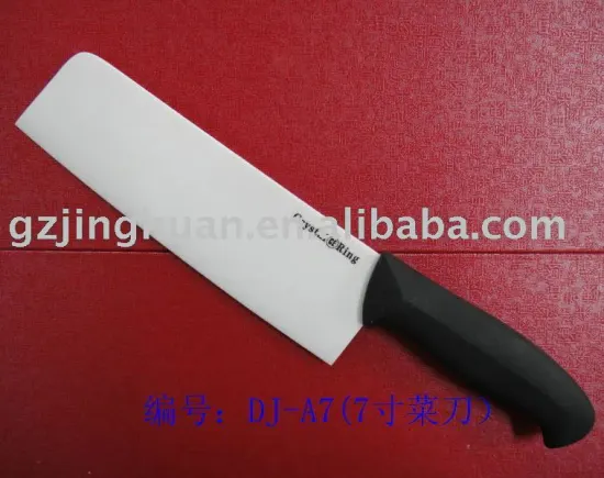 7 inch Ceramic chef knife with straight ABS Handle