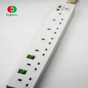 GCC PASSED Good Quality triple plug socket with Certificate