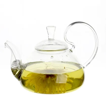 manufacturer china promotion gift OEM pyrex glass teapot