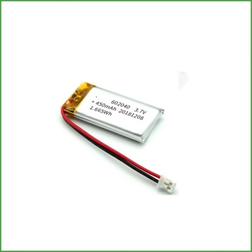 Commerce de gros 602040 3.7V 450mAh batterie au lithium-polymère