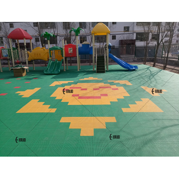 Instalação rápida Canchout Effect Effectleground Playground Kids Flooring Flooring de segurança ecológico