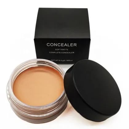 Organic Dark Color Full Coverage Foundation Cream Pro Concealer for Logo Makeup
