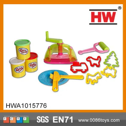 Plastic tool set molding clay toy