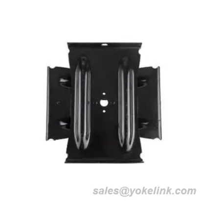 Anclaje de placa transversal negro o galvanizado