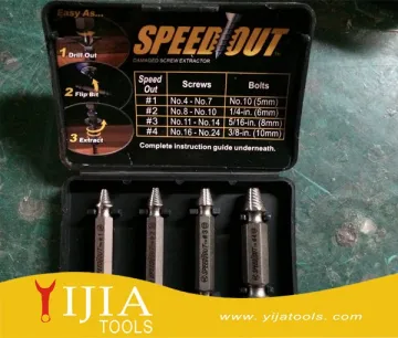 New Screw Extractor Drill Bits Guide Set Hand Tool Broken Bolt Remover Easy Out Stud Tool