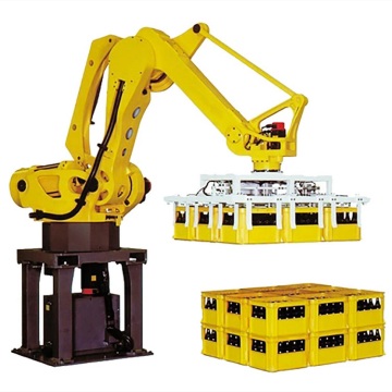 Fanuc M-410IC/315 Industrial-Roboter-Arm mit 315 kg Nutzlast und CNGBS-Roboterhandgreifer zum Palettieren