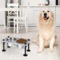 Tazones de perros elevados de soporte de metal para perros grandes