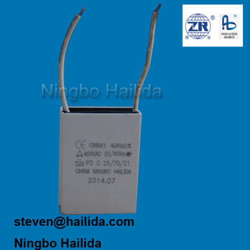 Standing Fan Capacitor Cbb61 4uf 400v Mkp Film, High Quality Standing