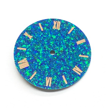 Quadrante di orologio personalizzato di opal coltivato in laboratorio