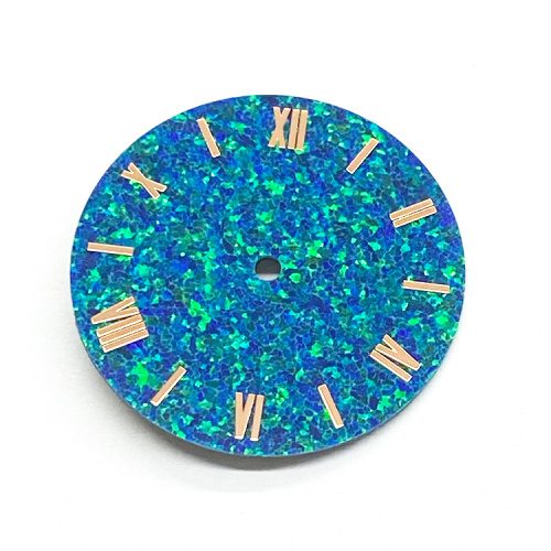 Cadran de montre personnalisé de l'opale cultivé en laboratoire