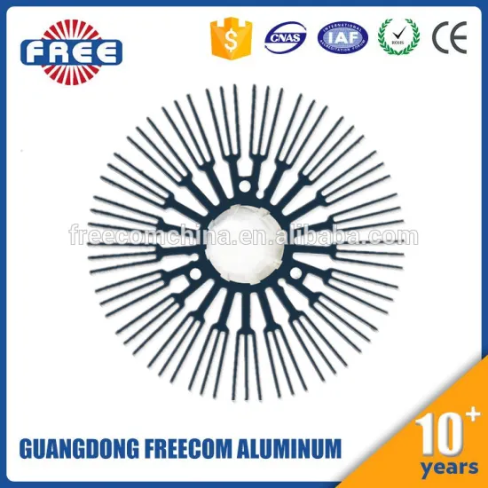 Extrusion aluminum profile led strip cylindrical aluminum round heat sink