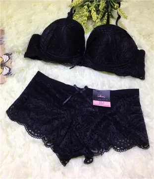 Hot Selling Women's Lace Fashion Push-Up Bra and Brief Set