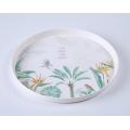 plant round serving tray for indoor and outdoor
