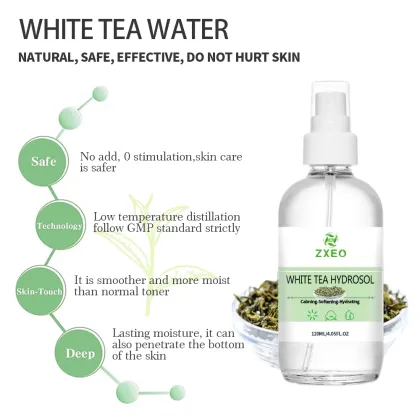 organic White Tea Hydrosol mist spray for skin care