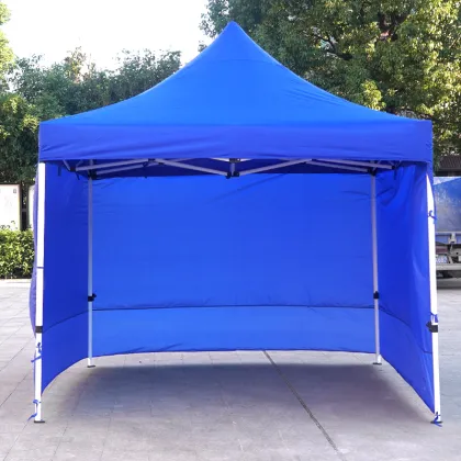 Gazebo Carpa Autoarmable 3x3 Blanco con Pared y Ventanas
