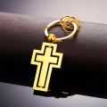 Wholesales Customised Metal Cross Keyring Craft