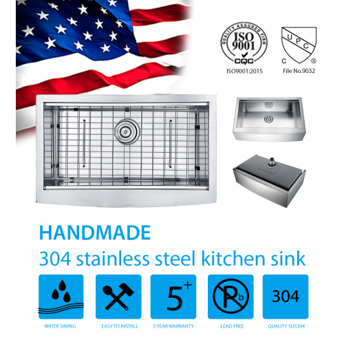 33inch Stainless Steel Apron Front Kitchen Sink