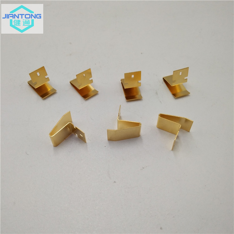 custom stamping battery contacts with gold plating