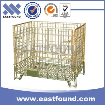 European type Wire Container Collapsible Wire Cage Mesh Storage Cage