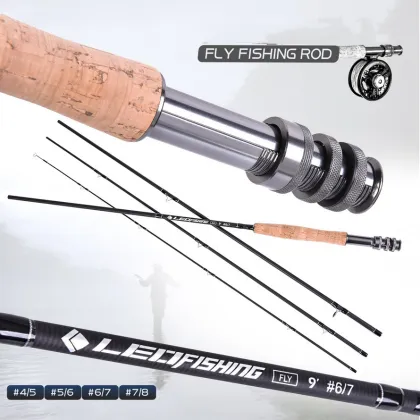 Wholesale 2.7m Carbon Rod Fly Fishing Rod Set 5/6 7/8