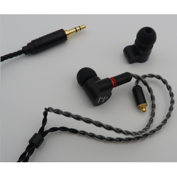 Monitor In-Ear Earbud Kabel Dual Driver Kabel Yang Dapat Dilepas