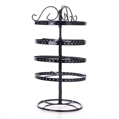 4 Tiers 360 Rotating Jewelry earing holder organizer