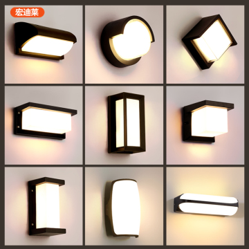 Modern Waterproof Aluminum Garden Porch LED Wall Lamp