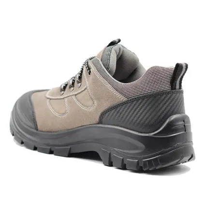 Brand Leather Metal Free Anti Static Fashionable Lightweight Safety Shoes S1P