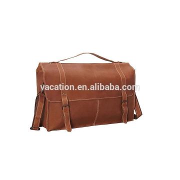 brown color hand tooled leather bag