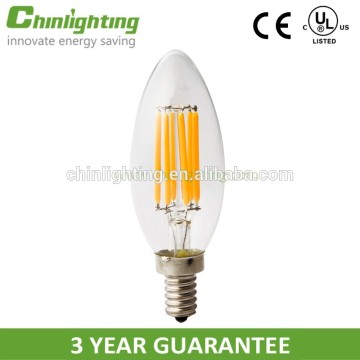 High lumen 2200k 3000k 6000k c35 a19 led filament edison bulb filament LED candle bulb