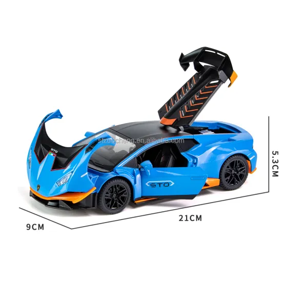 Best Price for 1:24 Scale Lamborghini STO Alloy Diecast Car Model with Sounds, Lights, and Music