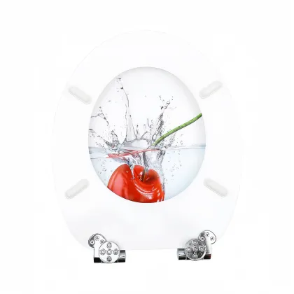 MDF Toilet Seat with cherries pattern