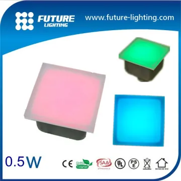 waterproof IP67 garden decorative light 12V glass led brick light