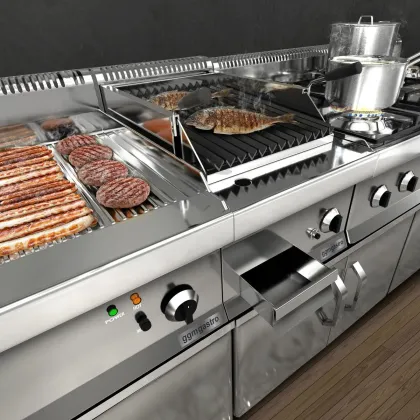 Kitchen Appliances Electric Grill 3kw Full Flat Electric Griddle Ebgk66-E