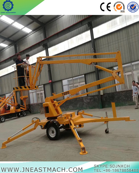 18m Bom Preço Articulado Folding Boom Elevator