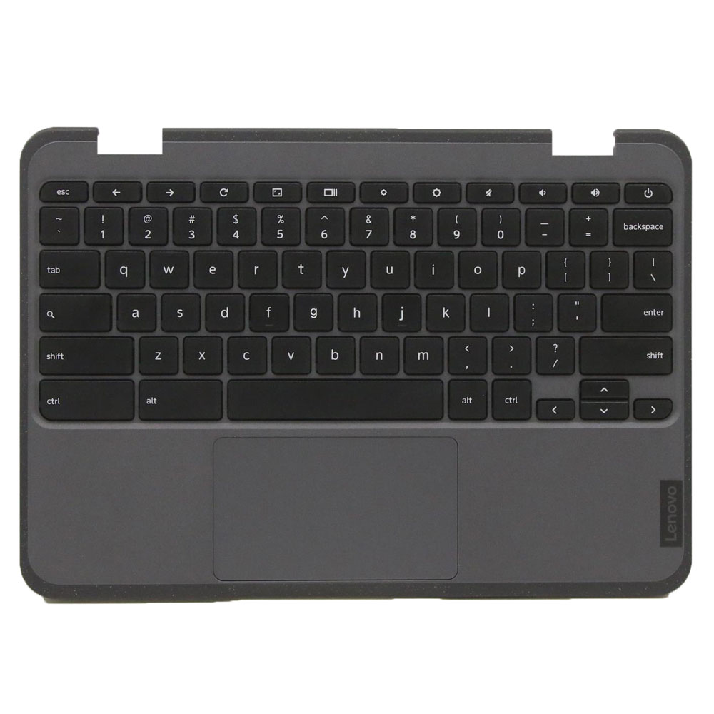 thumbnail image 2 of Lenovo 100e Chromebook 2nd Gen MTK 2 Palmrest W/ US Keyboard Bezel – Black, 5CB1E21835 2 of 5