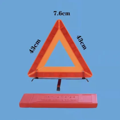 Folding Car Triangle Warning Frame with LED Lights