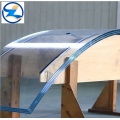 Bent curved glass tempered glass for building architecture