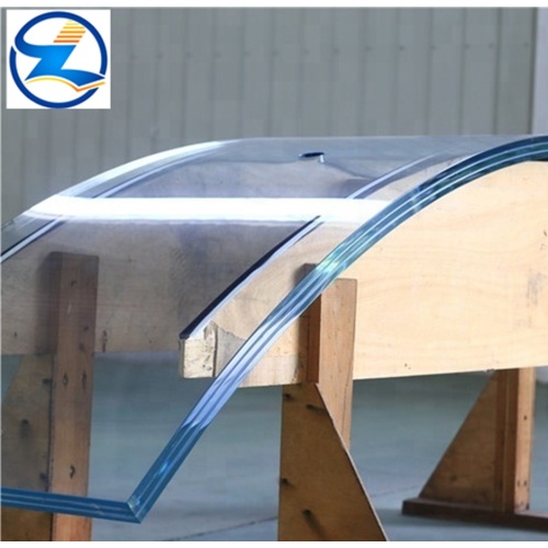 Bent curved glass tempered glass for building architecture