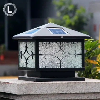 Waterproof Modern Metal Solar Gate Pillar Lights