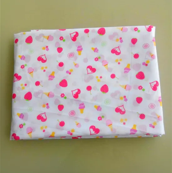 TC plain woven print fabric garment print