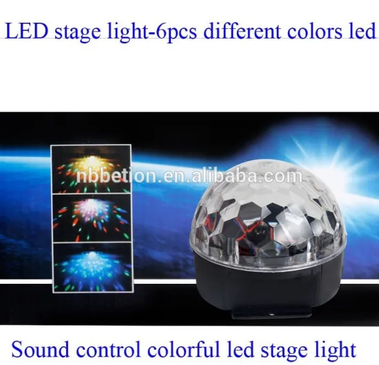 Sound control laser LED stage light color changing automatically stage light led star master