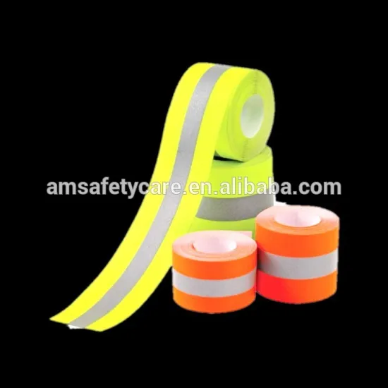 Fluorescent Flame Retardant Reflective Fabric Trim