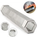 Tubo de ahumador de pellets Forma hexagonal Barbacoa perforada