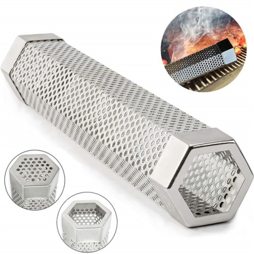 Pellet Smoker Tube Hexagon Bentuk Perforated BBQ