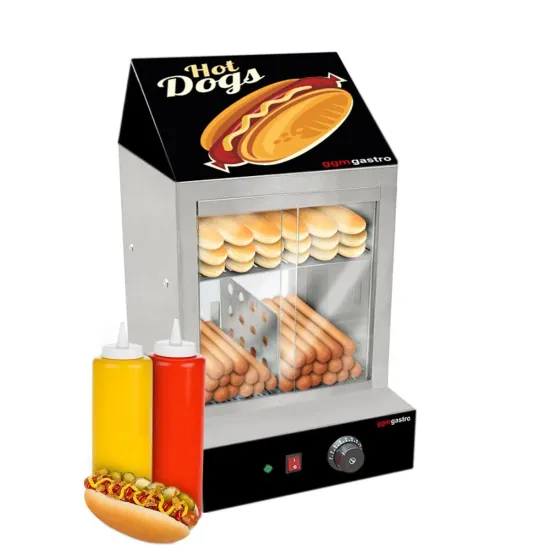 Hot Dog Display Food Warmer Table Top Showcase Hdvj446