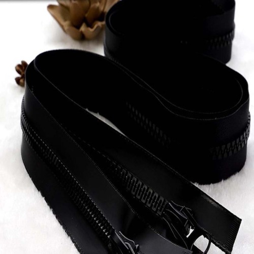 Zíper de plástico preto de qualidade superior para bagagem