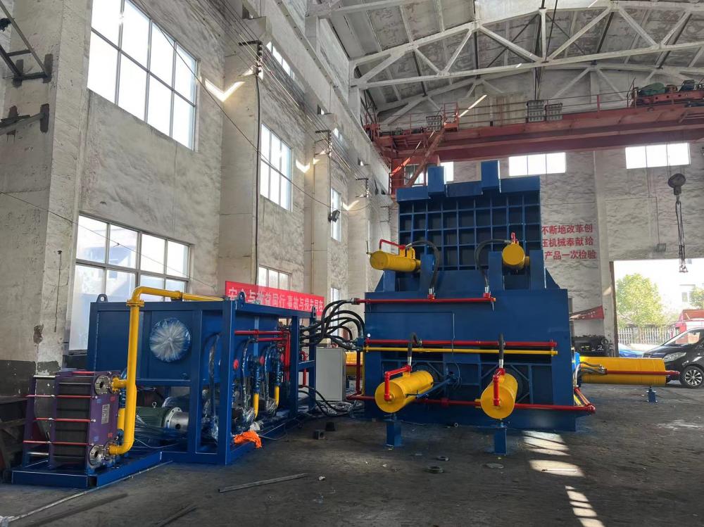 Automotive Metal Sheets Scrap Compactor Baler Machine