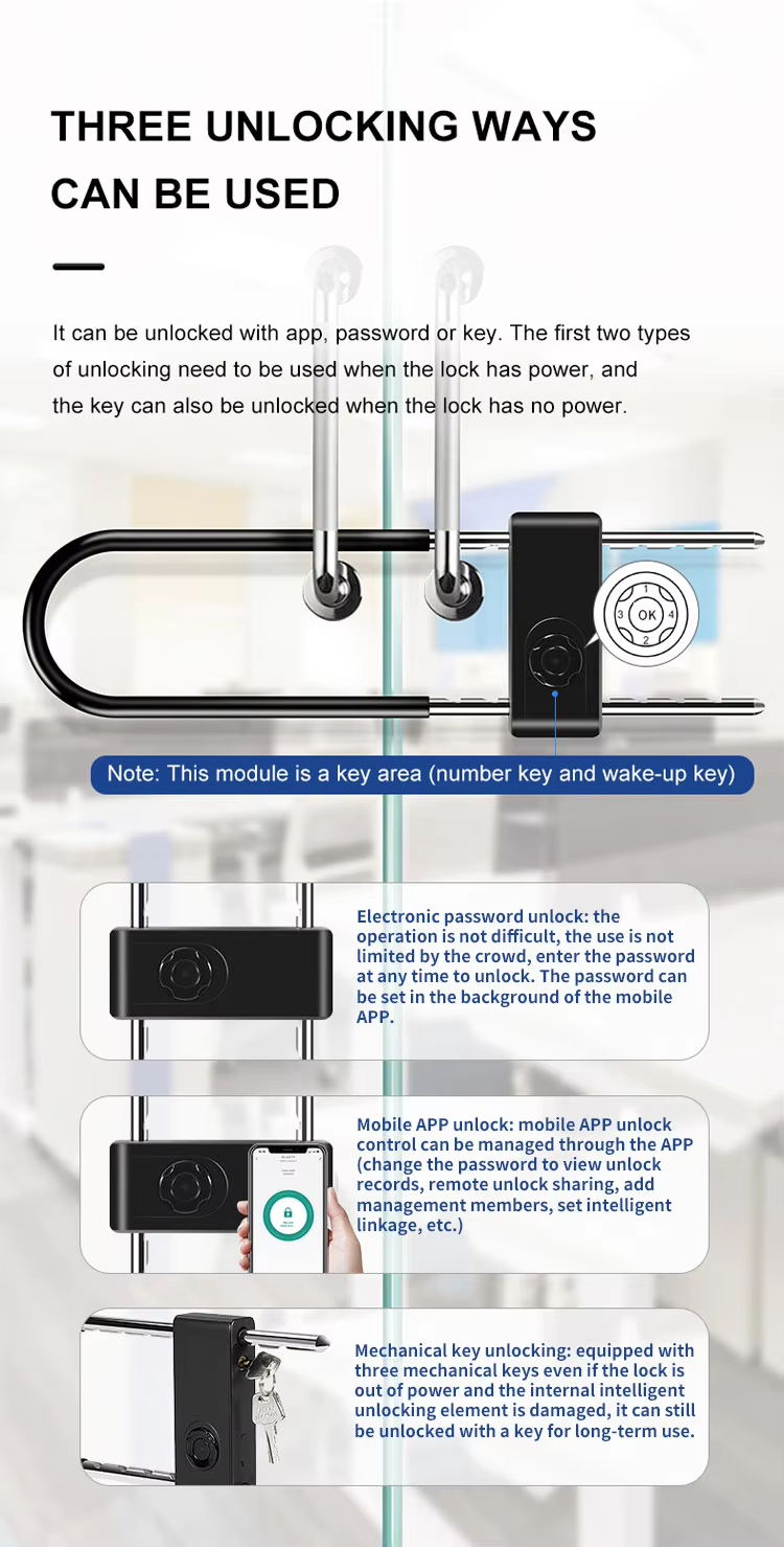 2 tuya u-shape lock